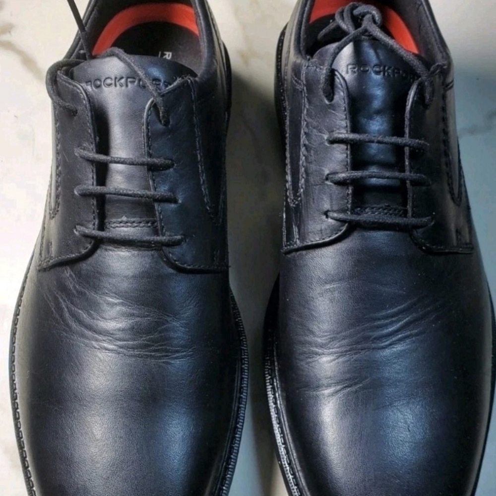 Rockport Men's Style Leader 2 Plain Toe Oxford - Blk Leather - Size 11.5M - NWOB